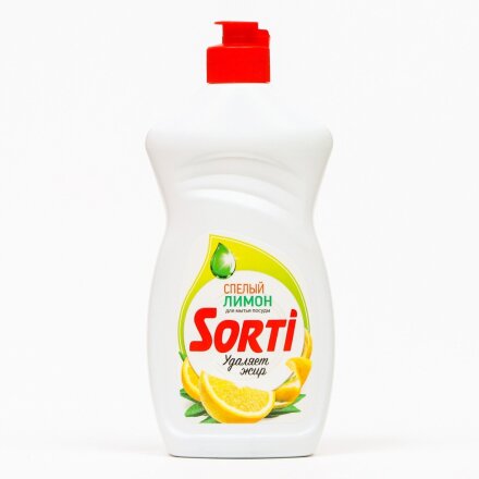 Средство для мытья посуды Sorti, Лимон, 450 мл
