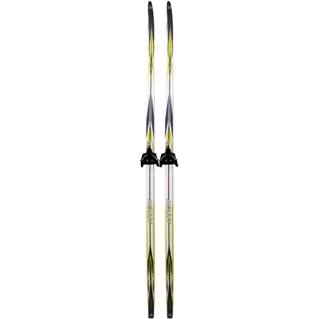 Лыжный комплект Arrow grey 190, крепление: 75мм, wax (без палок), Atemi, 00000136666