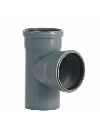 Тройник канализационный 110х110 мм, 90 °, Мультимирпласт, внутренний, ТРК ВК 110/110/87.5