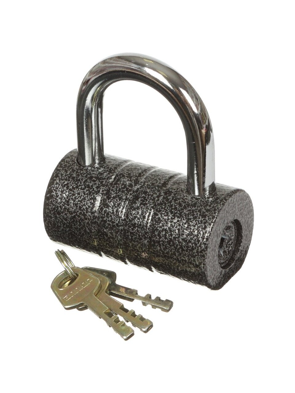 Замок навесной Аллюр, ВС2-21С, 986, блистер, дисковый, серый, 81 мм, 3 ключа