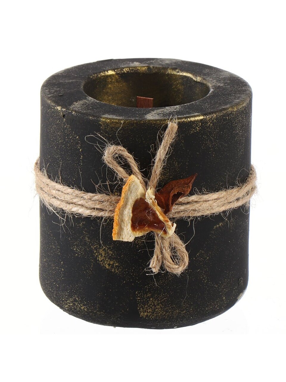 Свеча декоративная, 8х7.3 см, в стакане, Evis, Коломбо, в гипсовом стакане, 1 314 900 862