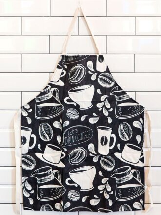 Фартук 69х84 см, 100% полиэстер, без кармана, Кофе, Y3-842