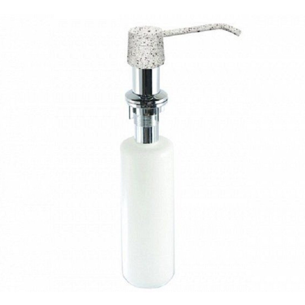 Дозатор для жидкого мыла Rossinka, встраиваемый, пластик, 300 мл, цинк, серый, AC-22PLM310 смеситель rossinka rs46 51 с гигиеническим душем встраиваемый