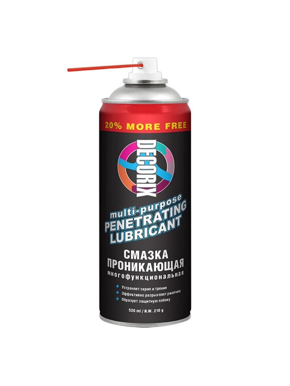 Смазка автомобильная Decorix, DW-40, проникающая, 520 мл, 0411-01 DA