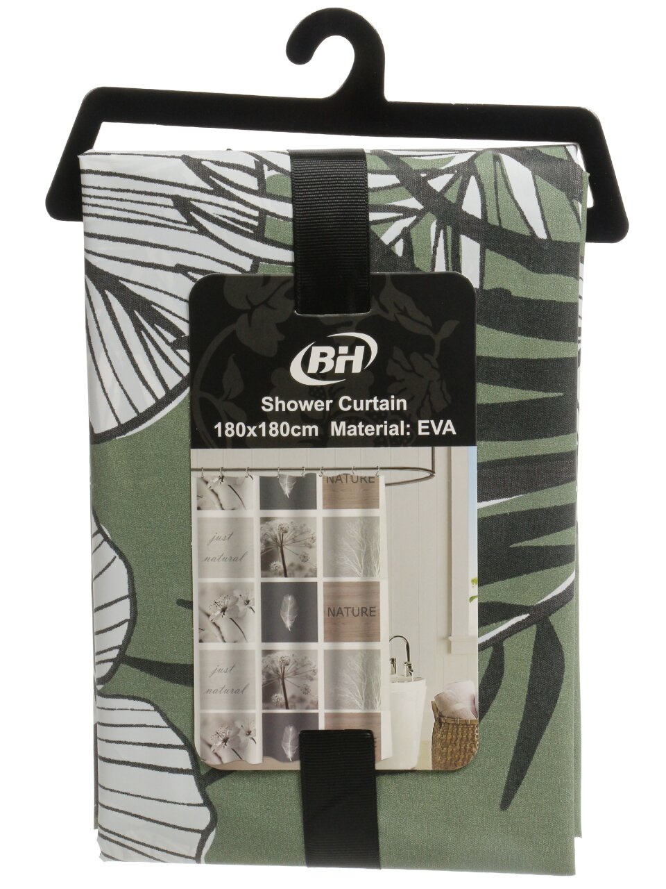 Штора для ванн 180х180 см, PEVA, Элика-2, Y4-11171