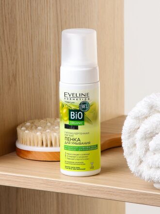 Пенка для умывания Eveline, Гипоаллергенная, для всех типов кожи, 150 мл