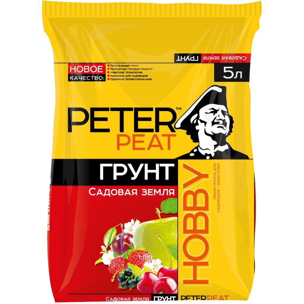 Грунт Hobby садовая земля 5 л Peter Peat 76₽