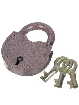 Замок навесной Старт, ЗВС-2, сувальдный, серый, 3 ключа