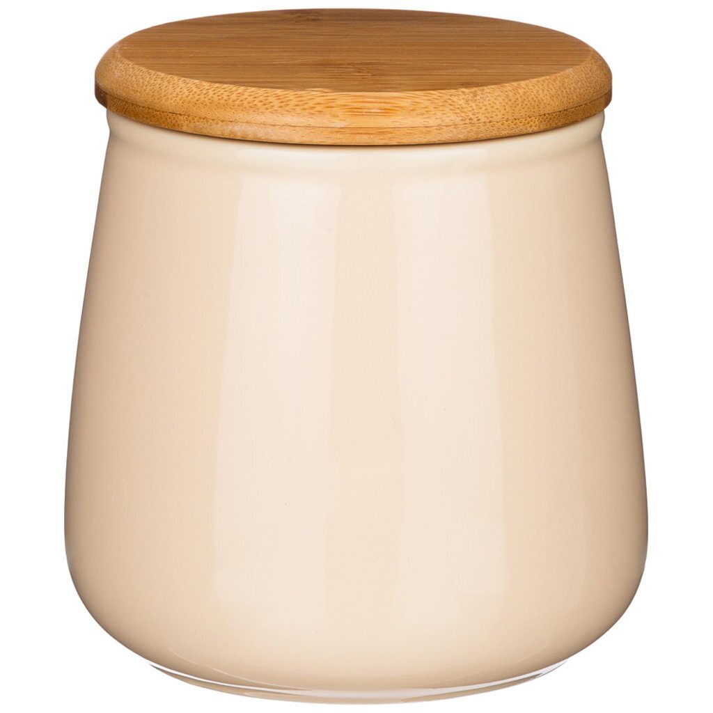 Банка с дер.крышкой Bronco &amp;quot;aquarelle&amp;quot; 12 см 700 мл, 410-139