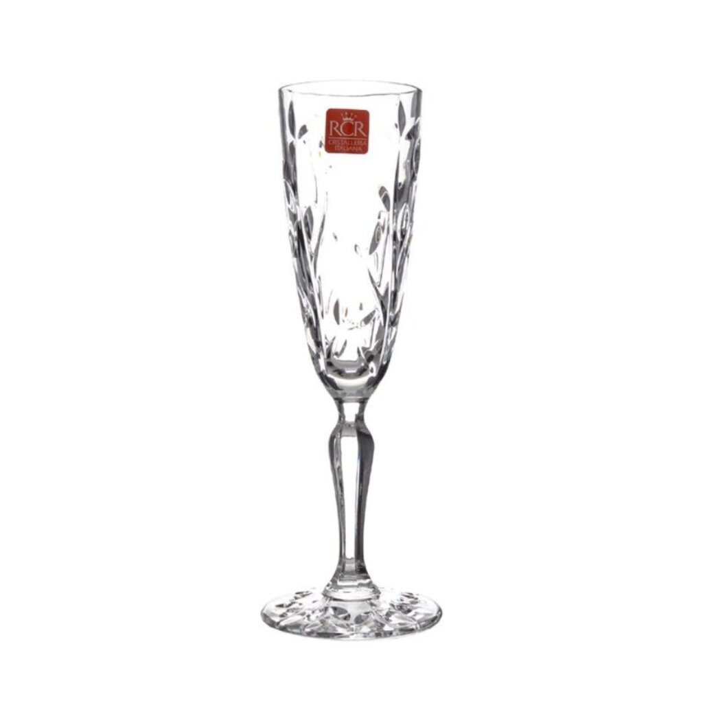 Бокал для шампанского, 160 мл, хрустальное стекло, 6 шт, RCR, Laurus, 56 934 празднуем и веселимся самые любимые праздники