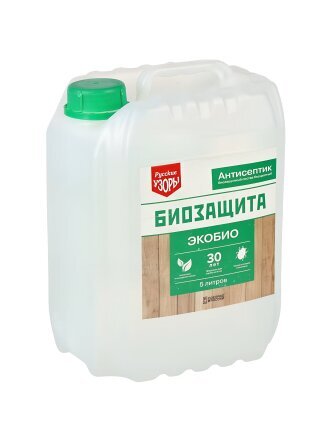 Антисептик Русские узоры, Био, для дерева, бесцветный, 5 л