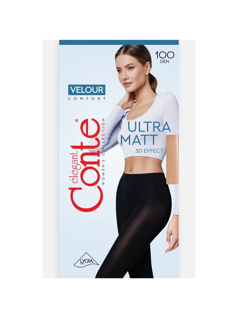 Колготки Conte, Velour, 100 DEN, р. 4, nero, 18С-69СП