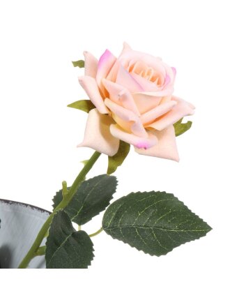 Цветок искусственный декоративный Роза, 40 см, розовый, Y4-5263