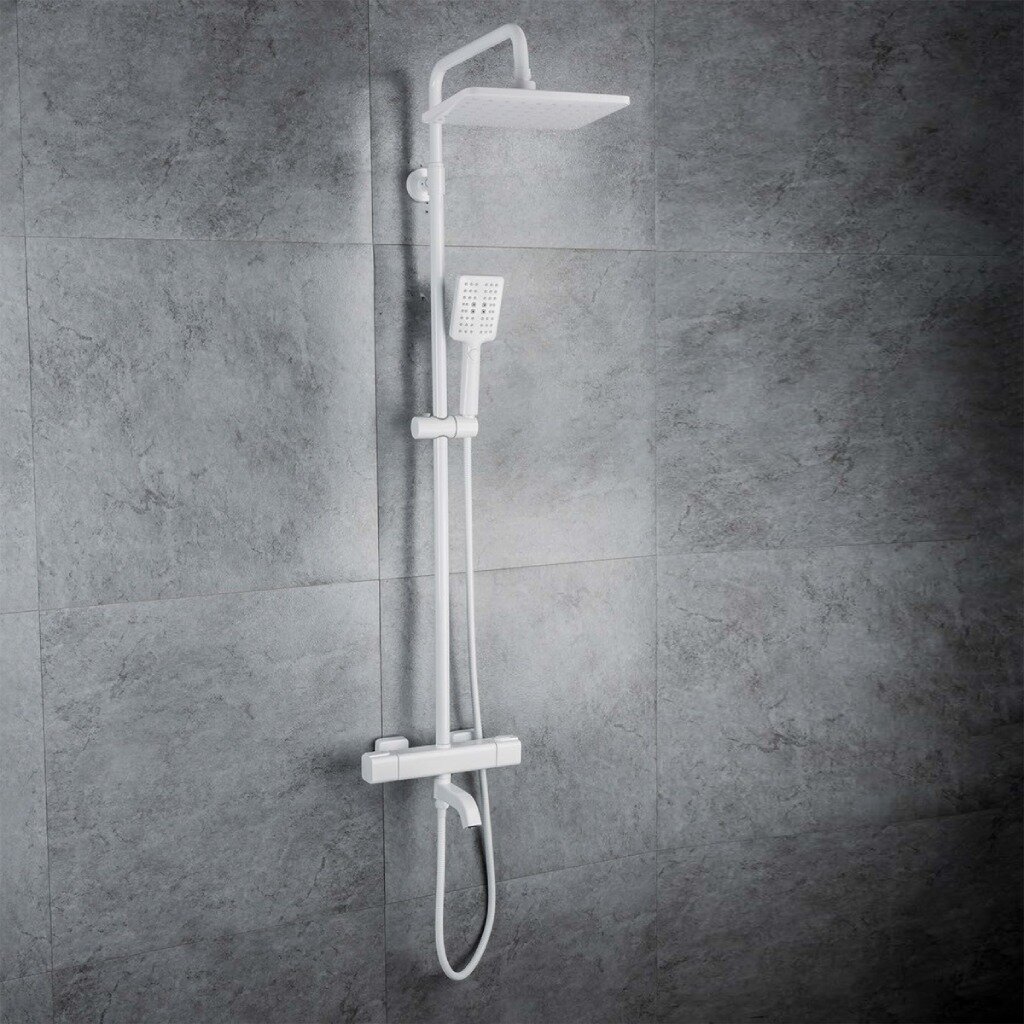 Душевая система для ванны, Gappo, термостатическая, белая, G2491-8 душевая система для ванны gappo термостатическая черная g2490 6
