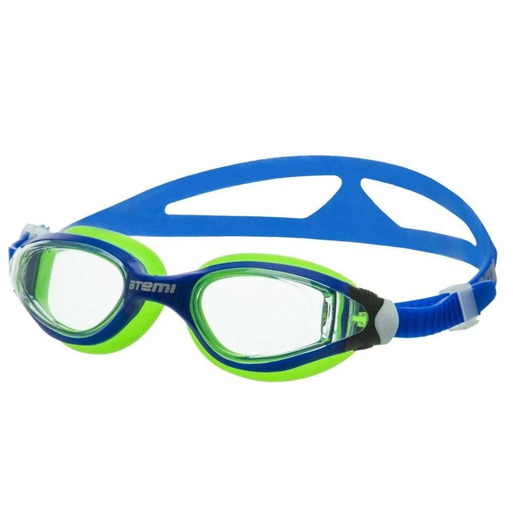 Очки для плавания Atemi, дет., силикон (син/салат), B601, 00000042663