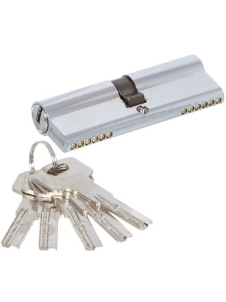 Личинка замка двери Avers, ZM-90-CR, 22797, ЦАМ, 90 мм, хром, 45/45