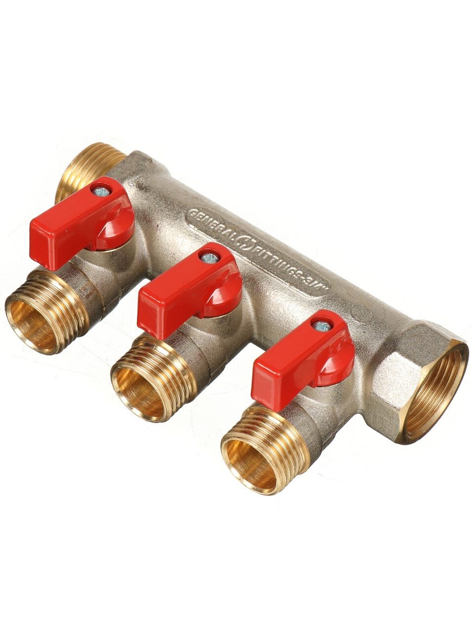 Коллектор 3/4&amp;quot;х1/2&amp;quot;, 3 выхода, Stout