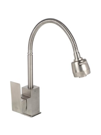 Смеситель для кухни, Potato, гибкий излив, с картриджем, P58304SN