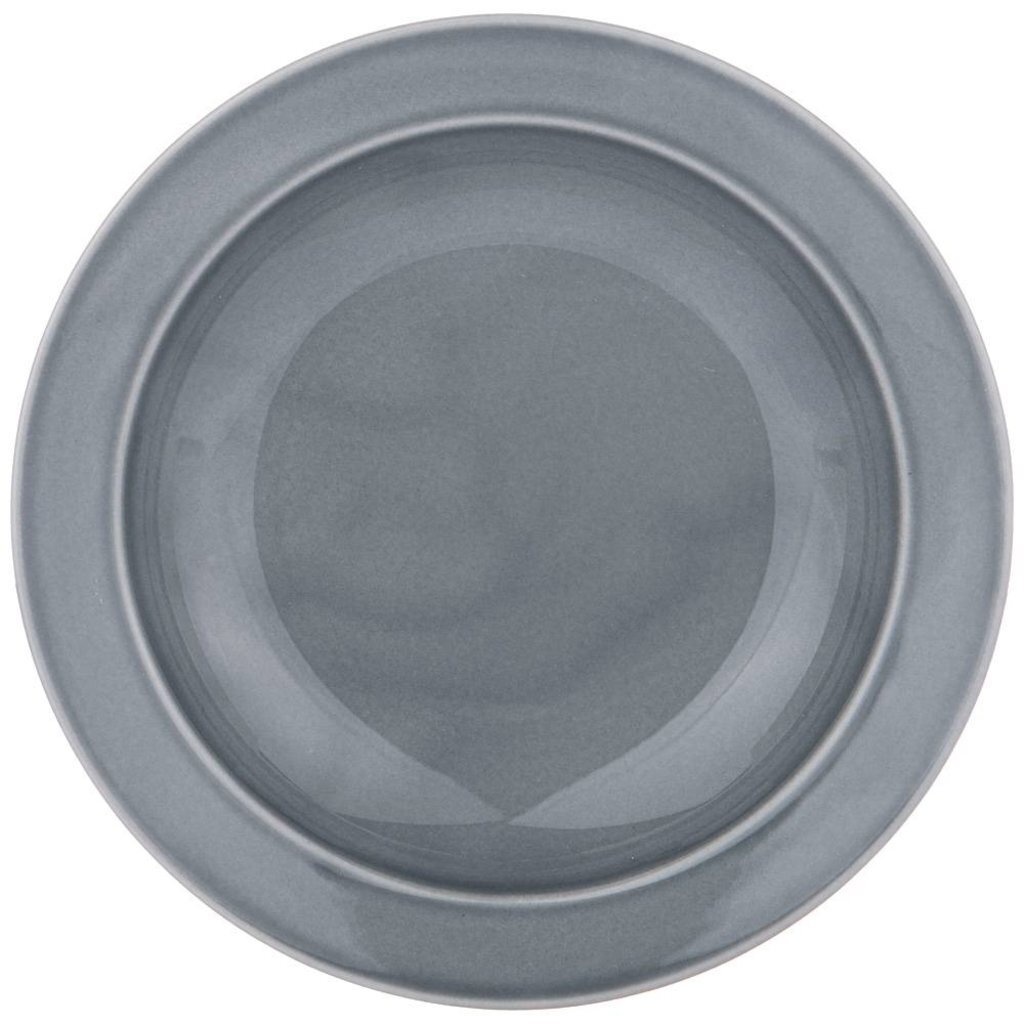 Тарелка суповая, фарфор, 22.5 см, круглая, Tint, Lefard, 48-910, графит