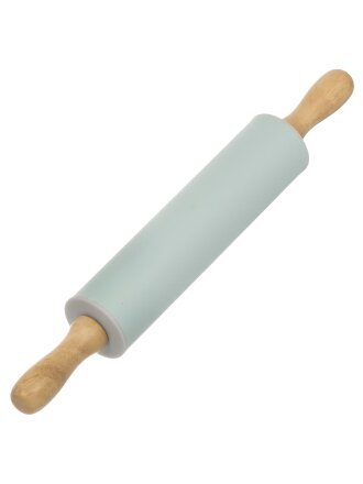 Скалка дерево, силикон, 31х4.2х4.2 см, в ассортименте, Y4-8706