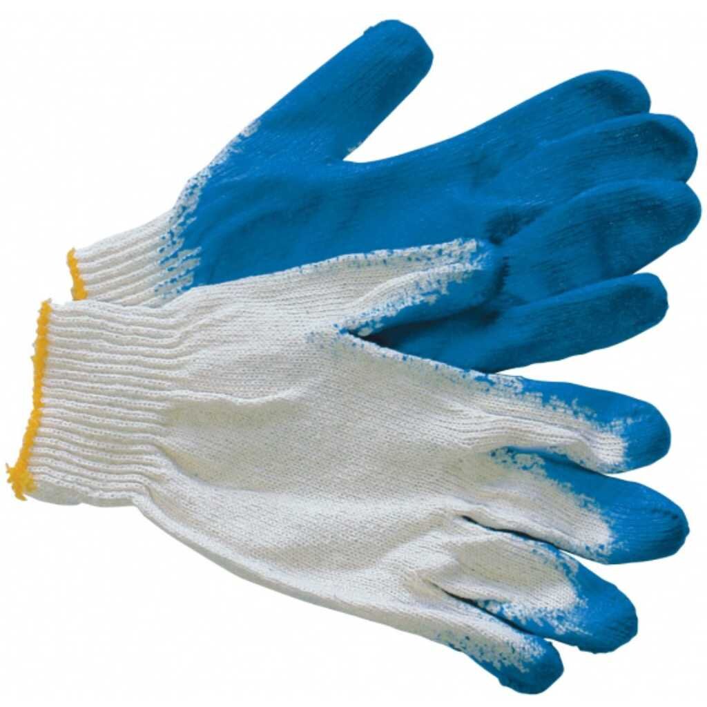 Перчатки нейлон, латексный облив, универсальный размер перчатки нейлон нитриловый облив синяя основа