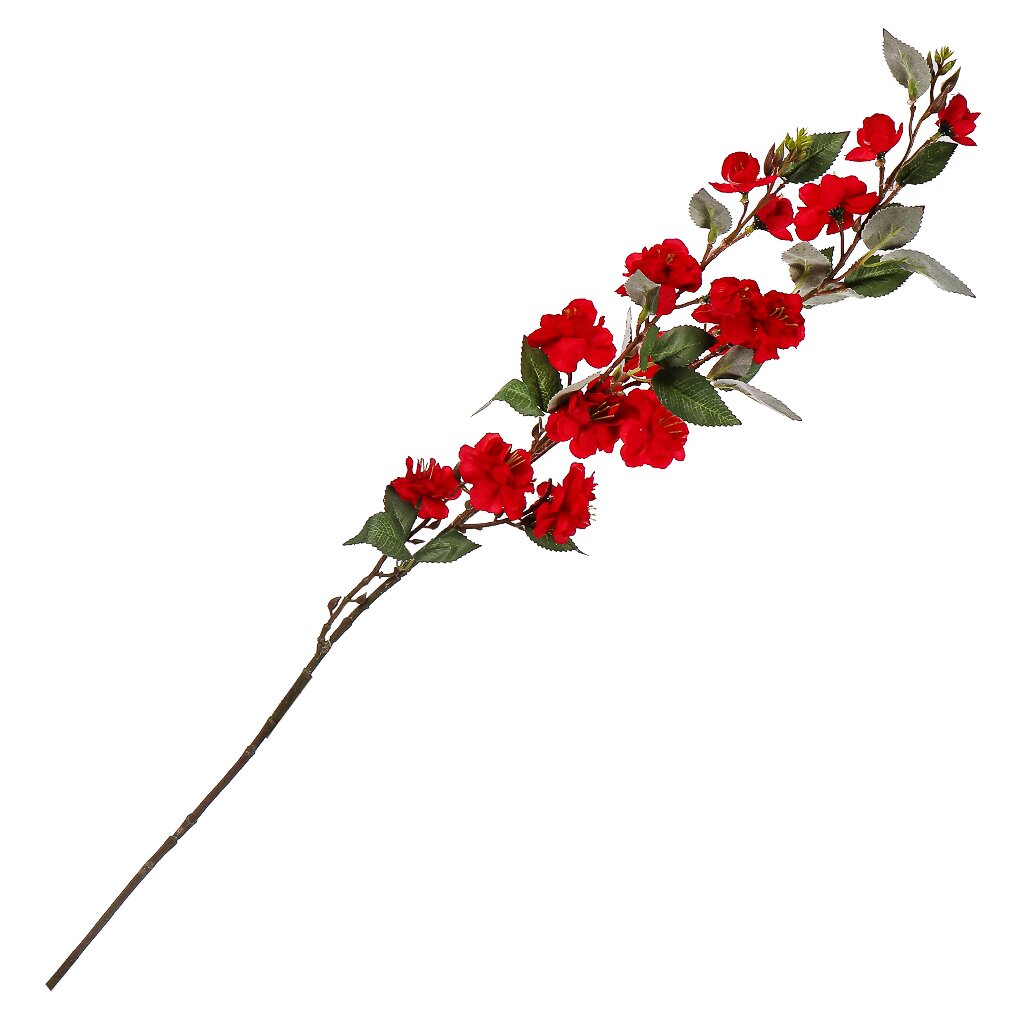 Цветок искусственный декоративный Ветвь с цветами, 90 см, красный, Y4-7920 ок искусственный декоративный ветвь 80 см y4 7905