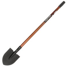 Лопата штыковая, сталь, 1.5х160х1200 мм, черенок дюралюминиевый, Kopper Tools, ФИ.091, дамская остроконечная