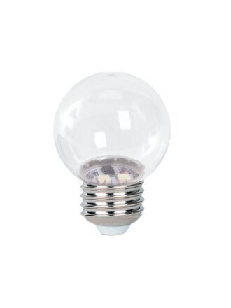 Лампа светодиодная E27, 3 Вт, шар, 2700 К, теплый белый свет, JazzWay, PLED- ECO, 5058279