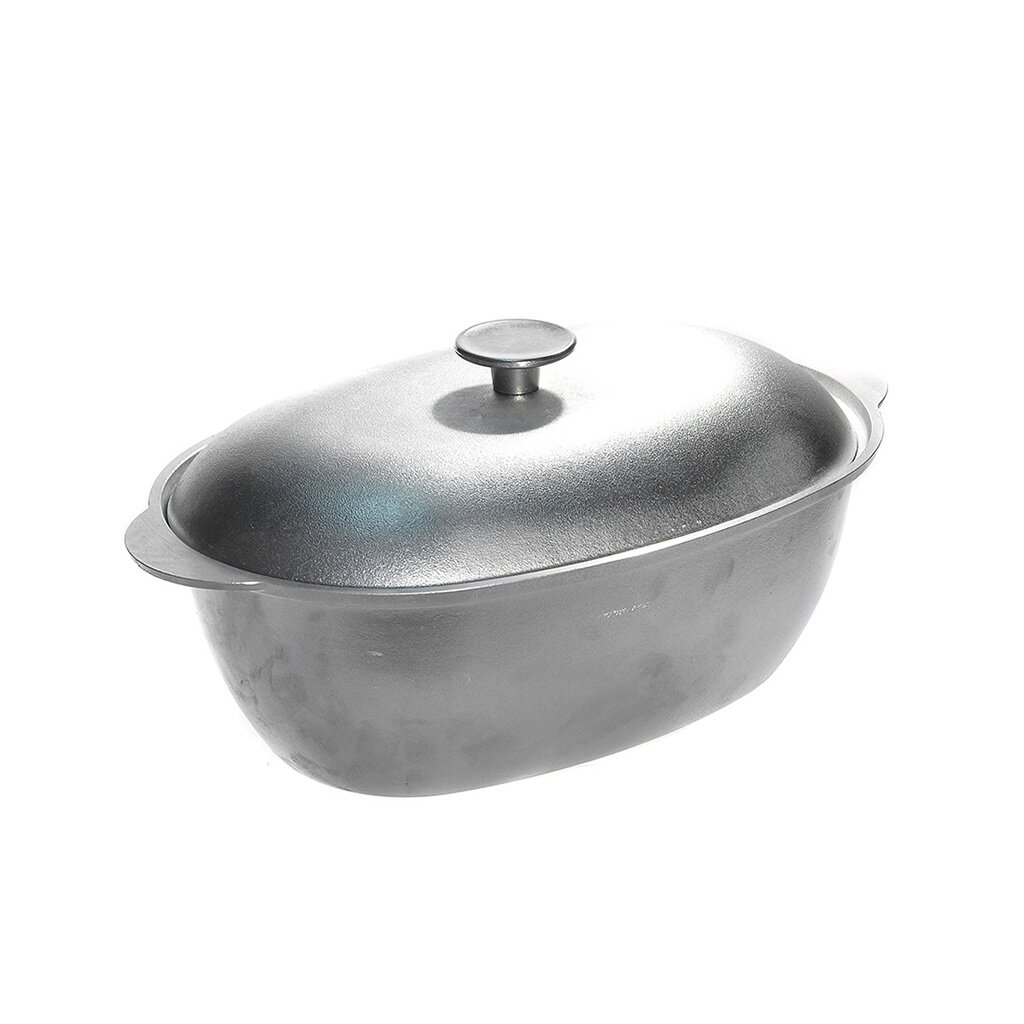 Гусятница литая, 4 л, алюминий, с крышкой, Биол, G0400