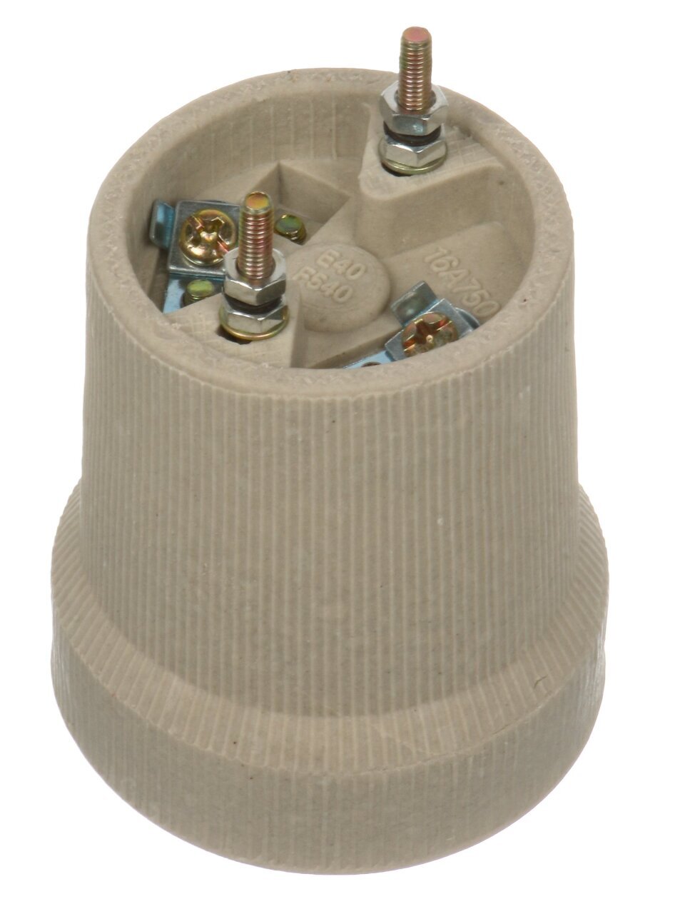 Патрон Е40, подвесной, UNIVersal, керамика, 16А, 250В, индивидуальная упаковка