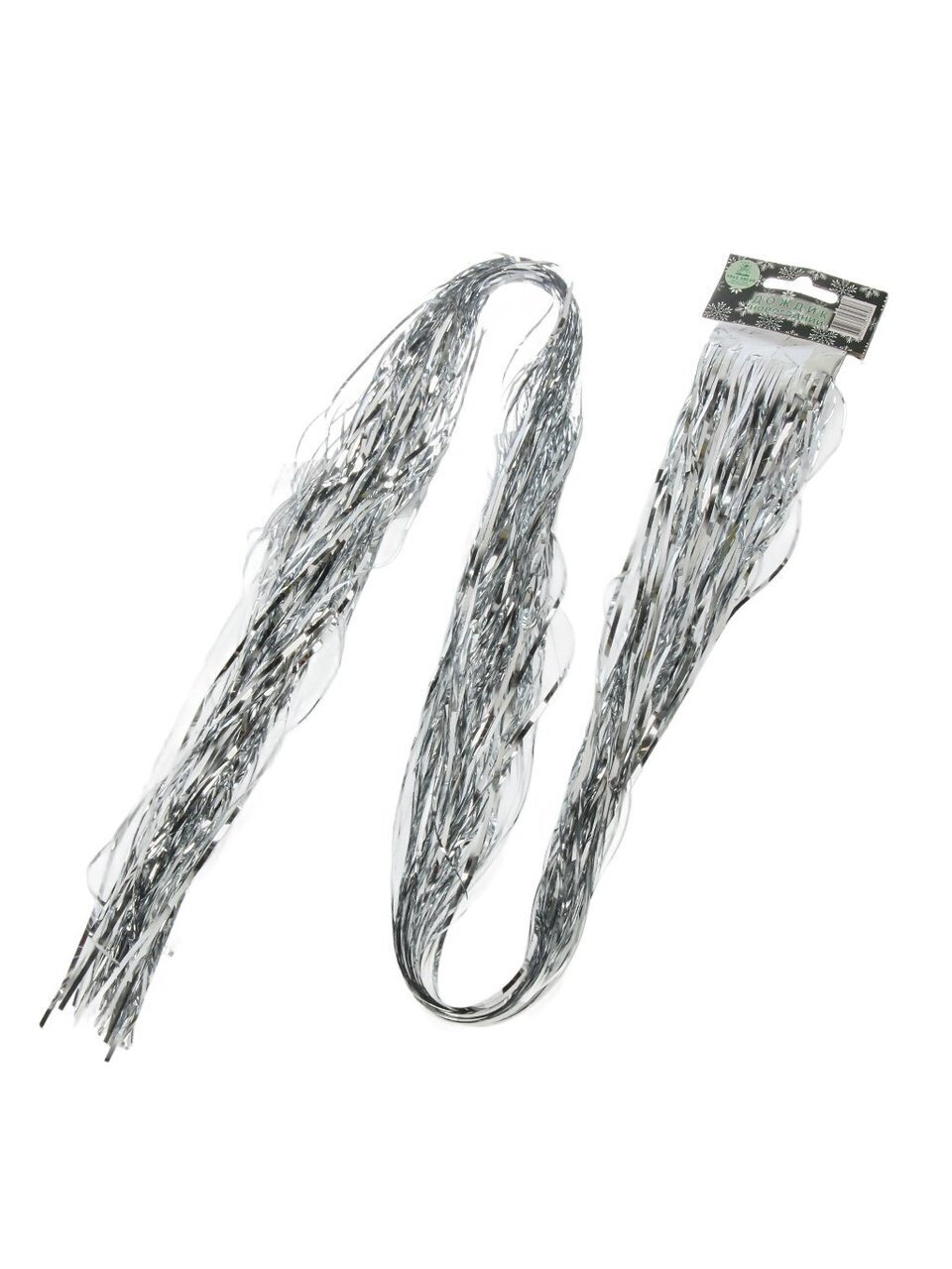 Дождик 20х100 см, серебро, 20-100
