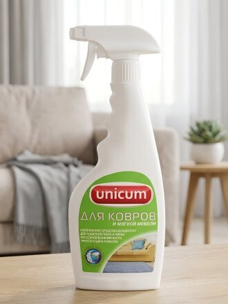 Чистящее средство Unicum, для ковров и обивки мебели, 500 мл