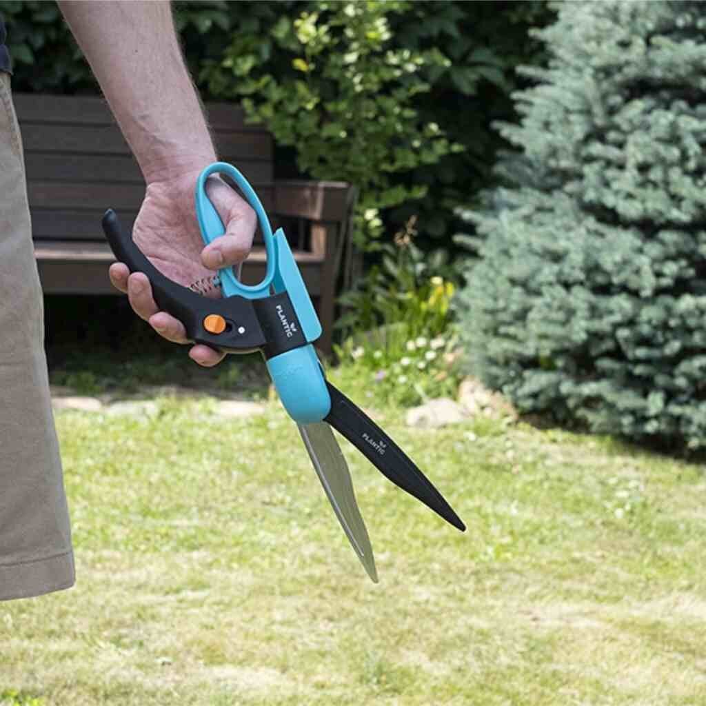 Ножницы для травы, 350 мм, лезвие плоскостное, Plantic, PL60, 35360-01