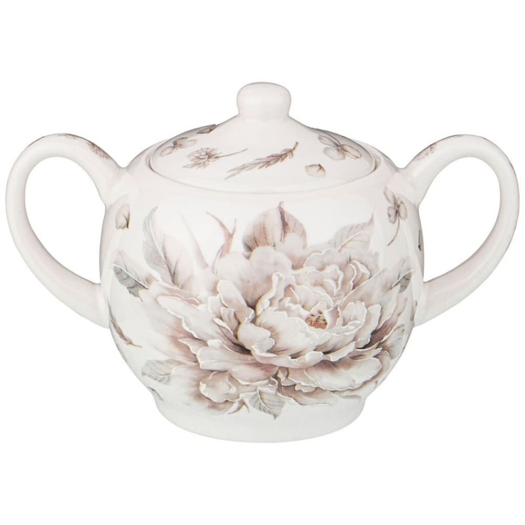 Сахарница 400 мл, керамика, Lefard, Белый цветок, 86-2433 чайник заварочный фарфор 0 6 л lefard белый ок 86 2432