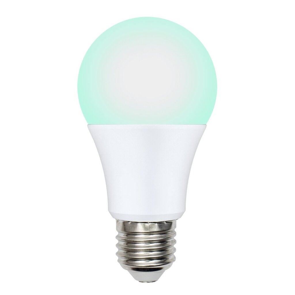 Лампочка светодиодная для бройлеров, E27, 9 Вт, IP65, A60, SCBG, синий, зеленая, Uniel, PLO65WH, UL-00003190 светодиодная лампа для бройлеров uniel