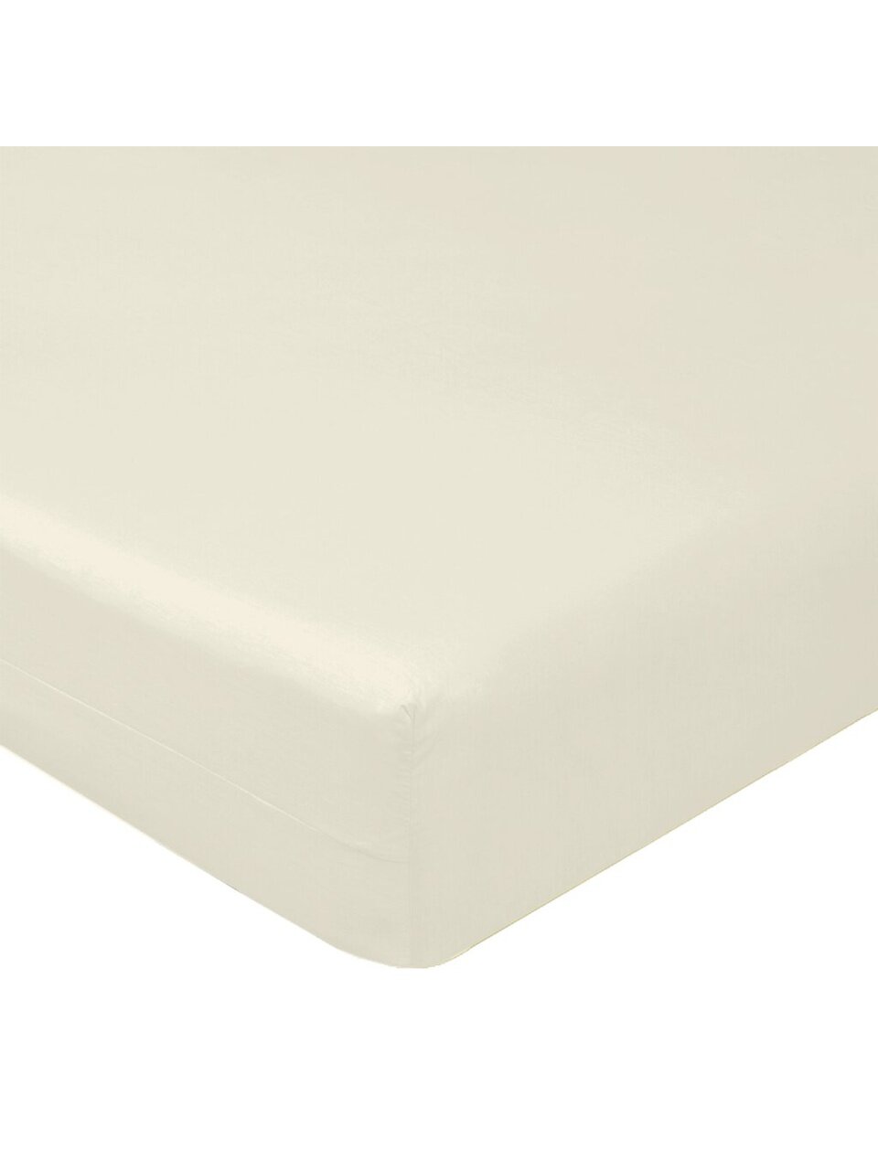 Простыня 2-спальная, 180 х 200 см, 100% хлопок, поплин, шампань, на резинке, Luxsonia, Мр0040-23