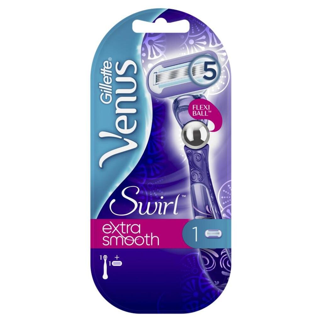 Станок для бритья Gillette, Venus Swirl, для женщин, 1 сменная кассета, VNS-81534267 одноразовая мужская бритва gillette blue3 3 шт