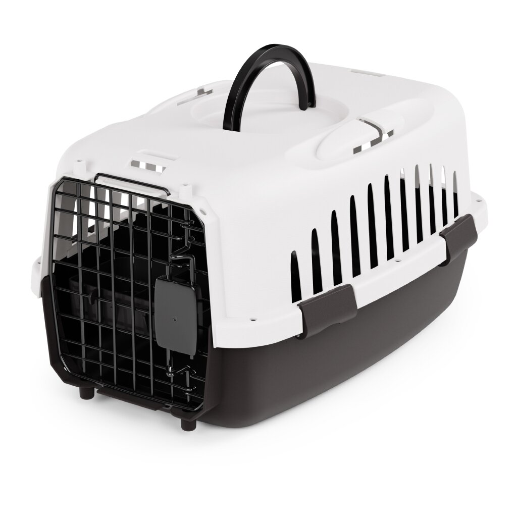 Корзина для переноски животных, Альтернатива, черно-белая, М8690 дозатор корма для собак dadypet автоматическая кормушка для домашних животных