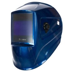 Маска сварщика хамелеон, с ручной регулировкой, FoxWeld, Gefest 9500V, 4 DIN, 13 DIN, синяя, 5292