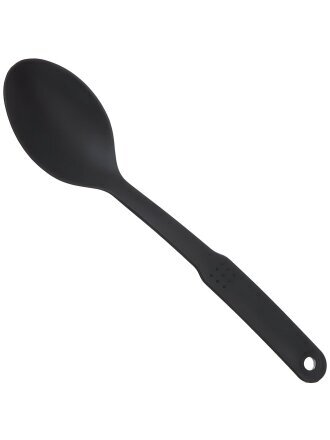 Ложка поварская пластик, навеска, черная, Daniks, Эконом, YW-KT017-6/H1010-10