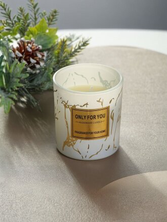 Свеча декоративная, 7.8х7 см, ароматизированная, в стакане, A330092