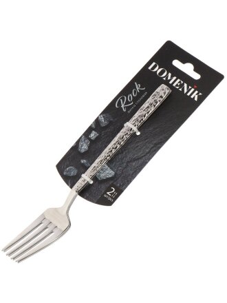 Вилка нержавеющая сталь, 2 предмета, столовая, Domenik, Rock, DMC020