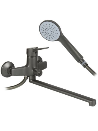 Смеситель для ванны, Aqwin, с картриджем, графит, A22155QH