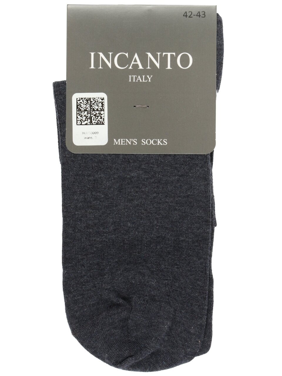 Носки для мужчин, хлопок, Incanto, джинс, р. 42-43, BU733009