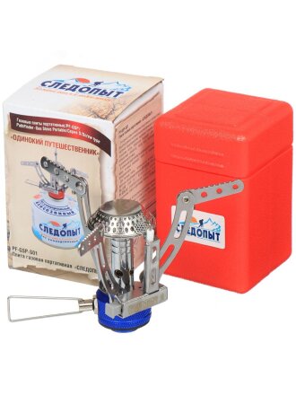 Плита газовая портативная для резьбового баллона, Следопыт, PF-GSP-S01