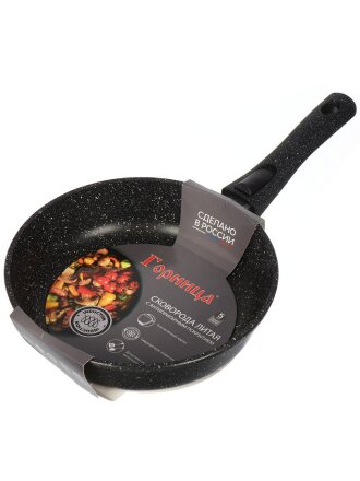Сковорода литой алюминий, 24 см, антипригарное покрытие, Горница, Гранит Induction, съемная ручка, индукция, Ис2453аг