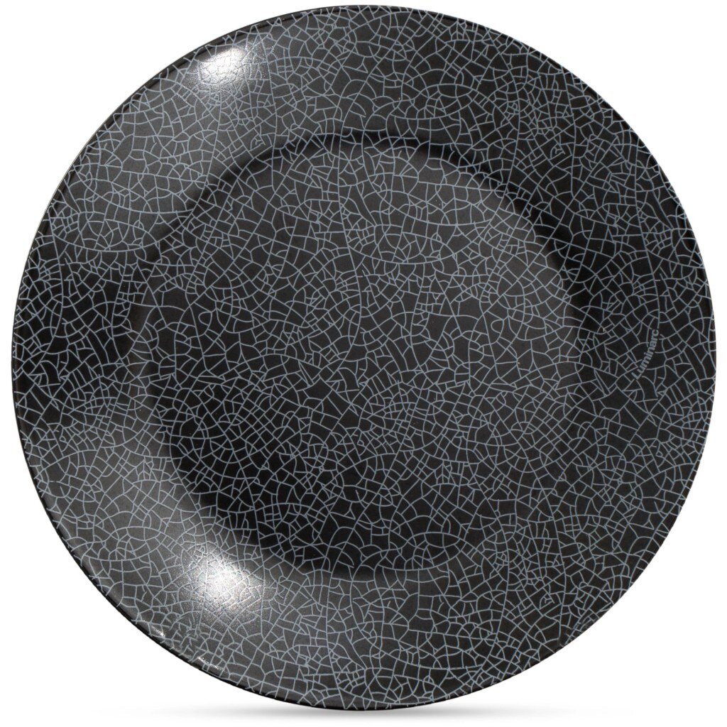 Тарелка десертная, стекло, 18 см, круглая, Zoe black, Luminarc, V0120 тарелка десертная luminarc трианон h4124 19 5см