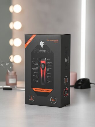 Машинка для стрижки, Leonord, LE-1239, аккумуляторная, 5 Вт, LED-дисплей