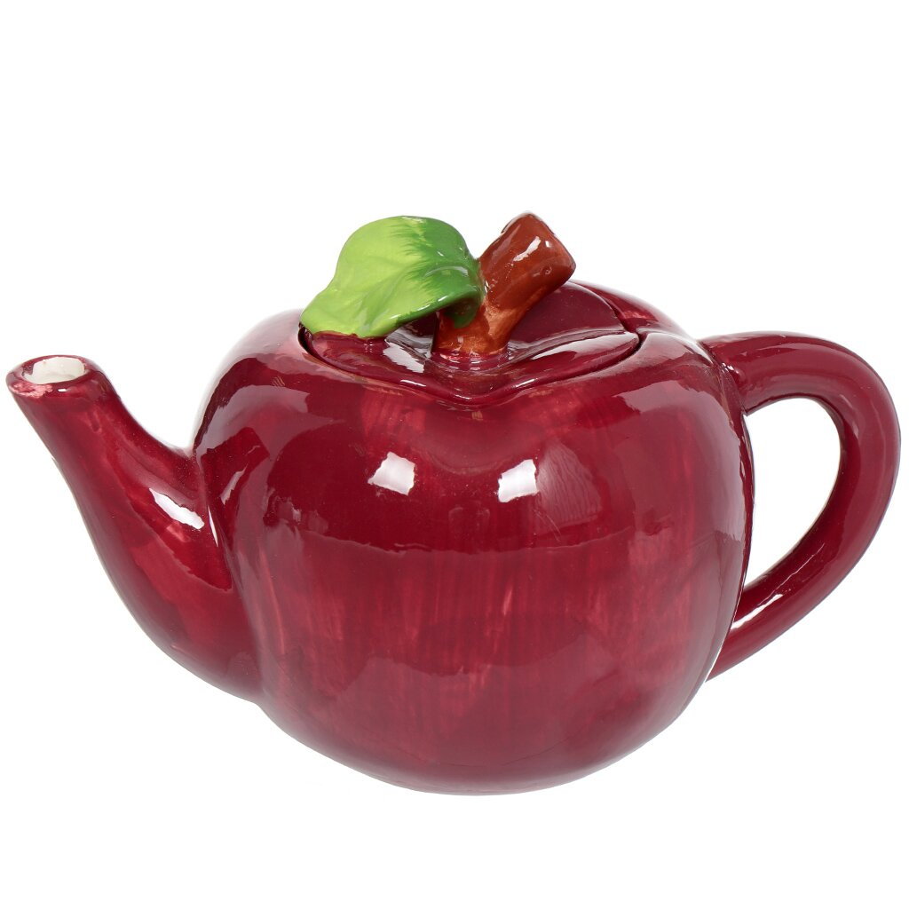 Чайник заварочный керамика, 0.75 л, Красное яблоко, 782-169