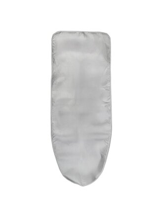 Чехол для гладильной доски с антипригарным покрытием, 130х50 см, серый, полиэстер, подклад поролон, 451-002